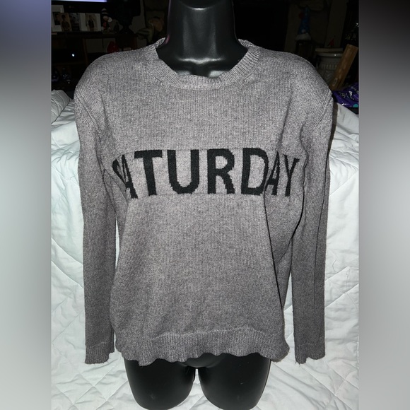 Luna “Saturday” Crewneck Knit Sweater - Picture 1 of 9